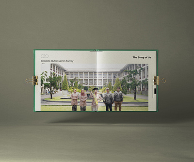 Graduation Book with AB logo aestethic book design graduation layout design