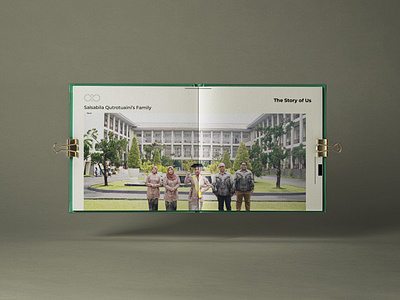 Graduation Book with AB logo aestethic book design graduation layout design