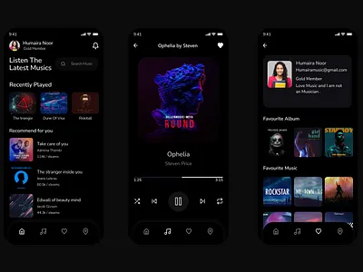 Music App Design Figma adobe xd app redesign branding design figma graphic design illustration music app ui uiux