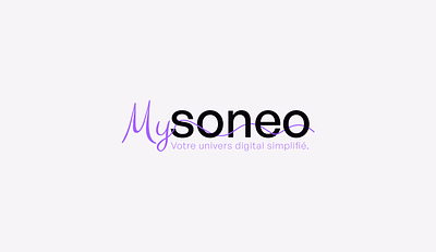 Logo Soneo - Digital Company animation branding graphic design illustration logo ui webdesign
