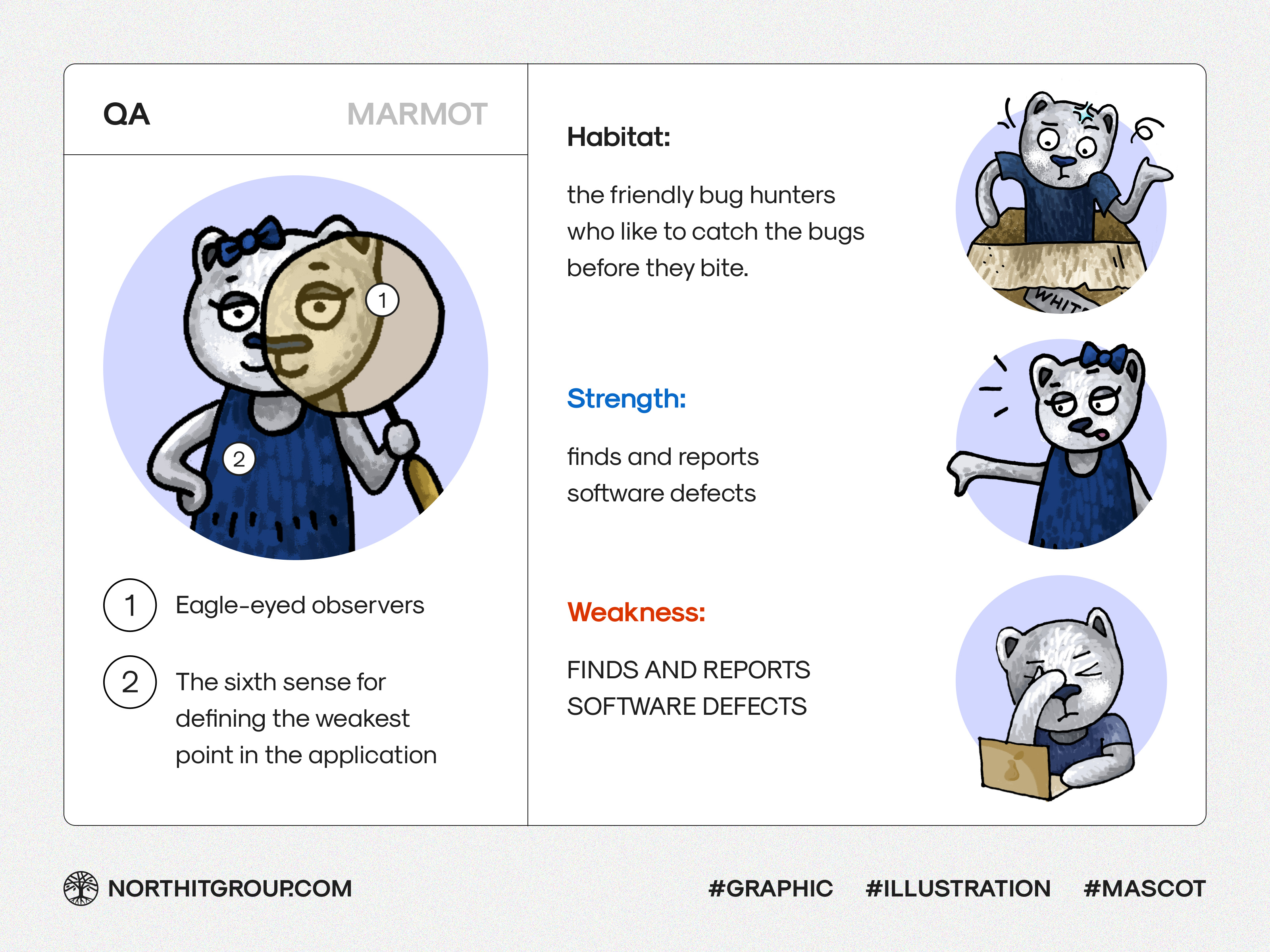 Mascots and illustrations for IT company branding design graphic design illustration mascot