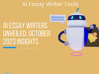 AI Essay Writers Unveiled: October 2023 Insights branding logo