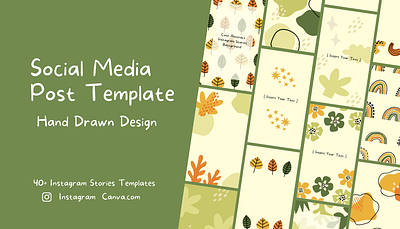 Cute Hand Drawn Instagram Templates. FREE Canva Designs abstract canva cute design free freebie graphic element hand drawn illustration instagram post stories template