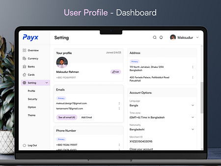 User Profile Dashboard designs, themes, templates and downloadable ...
