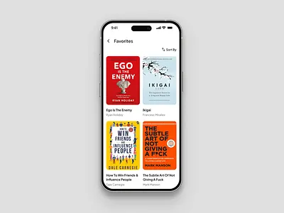 DailyUI 044 - Favorites 100daysofui app design books bookstore app dailyui dailyui challenge design favorites figma ui