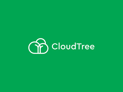 CloudTree branding app brnading cloud cloud logo creative forest logo growth logo maker logos minimalist modern nature tree tree logo