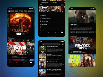 OTT Platform App UI Design app design app ui design design mobile app design ott platform ott platform ui design ui ui design uiux design user interface design