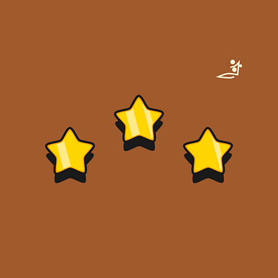 Reward Icon : Gold Stars design game assets game icons icons perk icons reward stars ui design vector art