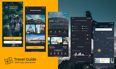 Travel Tracker APP UI Design Concept app design new concept design travel app travel app design travel app redesign travel ui ux