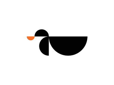 duck animal bird duck geometric goose logo minimal nature simple swan wild