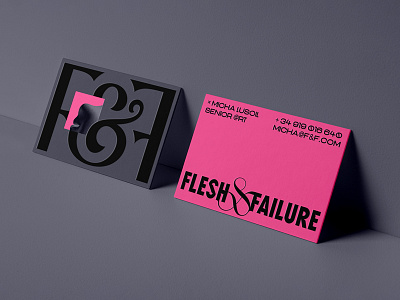 Branding for Flesh&Failure branding business card corporate design download identity logo mockup mockups pin enamel psd stationery template typography