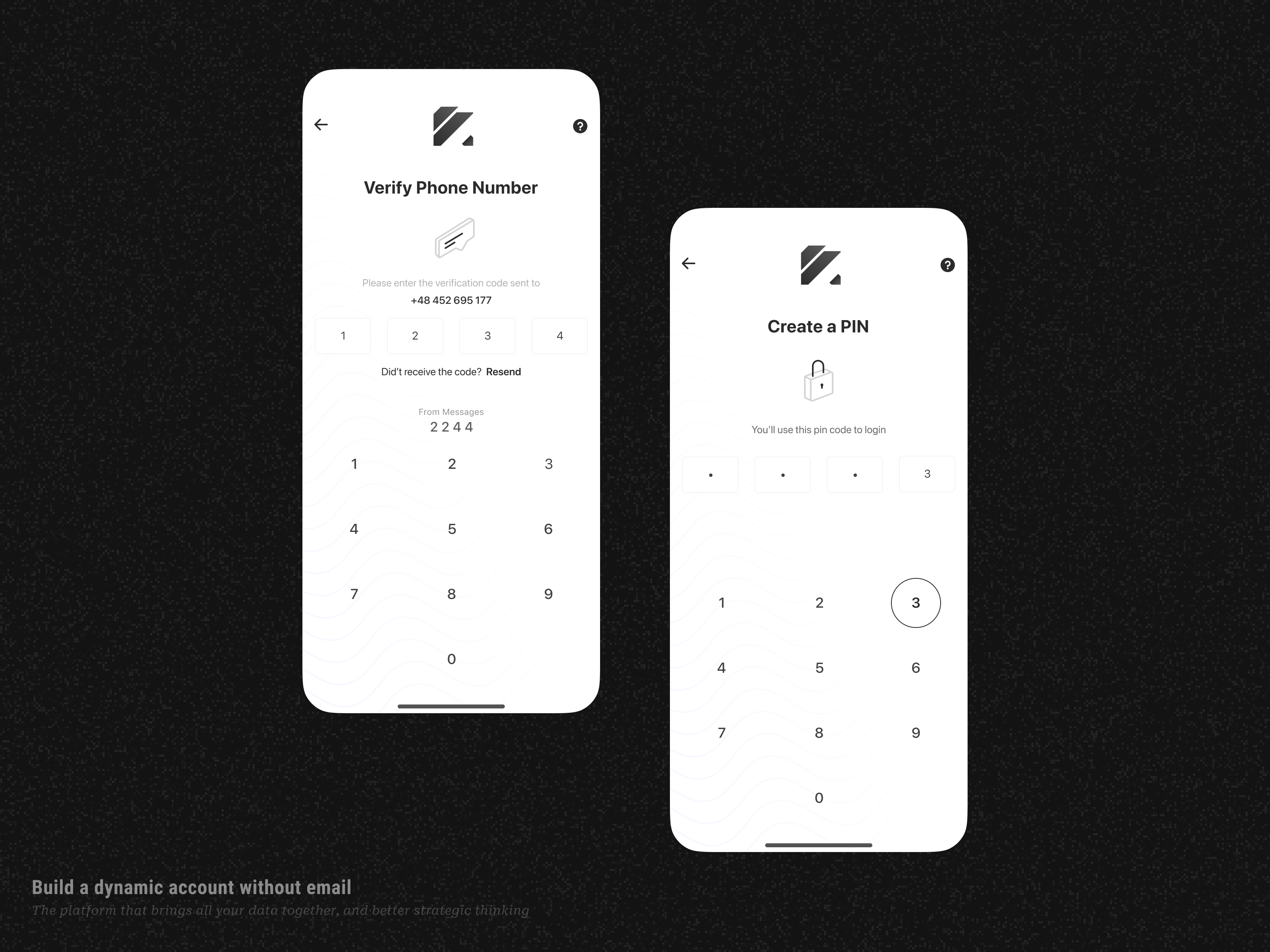 Verification screen app design finance mobile registration screen ui verification