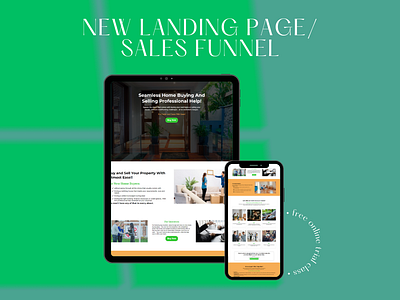 REAL ESTATE LANDING PAGE SALE FUNNEL branding email camping email marketing form page graphic design landing page lead generation logo design online course real estate landing page real estate sale funnel web development website design