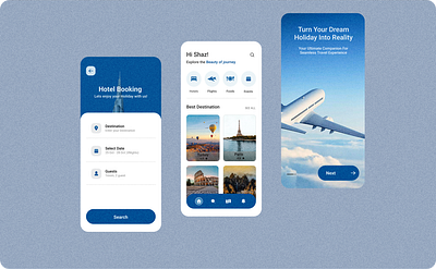 Travel App Design adobe illustrator figma ticket booking app travel app uiux design user experience user interface wirefram