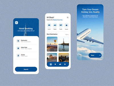 Travel App Design adobe illustrator figma ticket booking app travel app uiux design user experience user interface wirefram