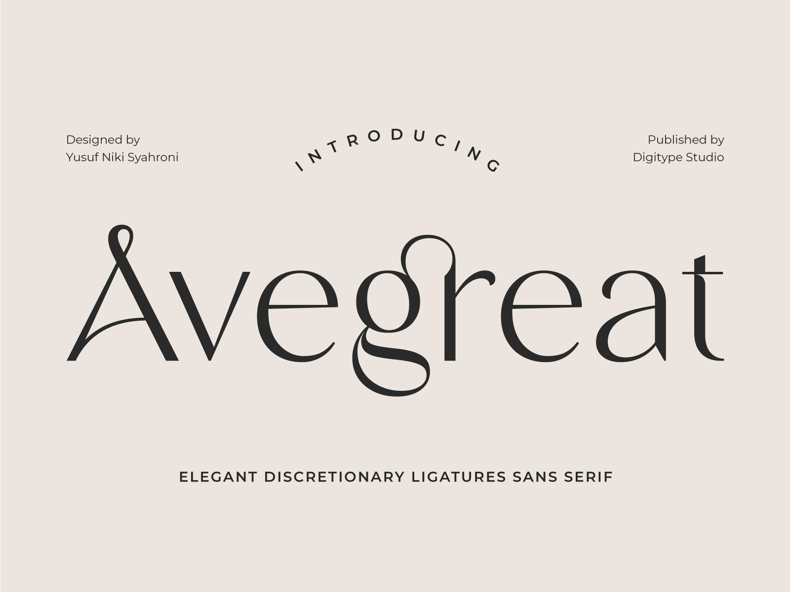 Avegreat - Sans Serif Font beauty branding casual design elegance fashion font font design graphic design illustration logo logotype makeup packaging poster sans serif simple typography ui wedding