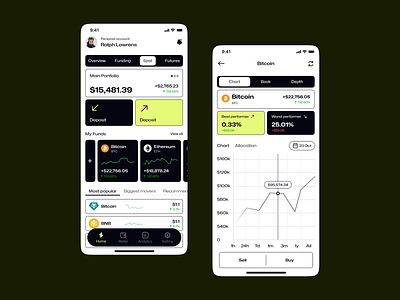 Crypto Wallet App app design app layout bitcoin calculation crypto crypto app crypto currency currency dashbaord earning finance app fintech graph mobile app purchase statics token wallet wallet app web3