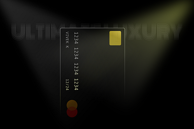 Card & Lights bank black card figma light minimal ui