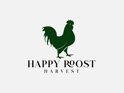 Happy Roost Harvest animal branding chicken chicken logo design graphic design hen hen logo illustration logo roost roost logo vector