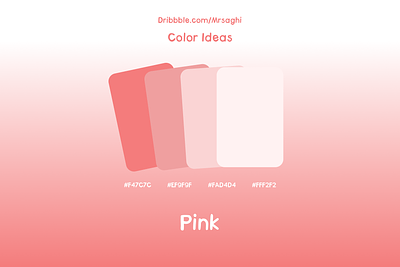 Pink Palette color idea color ideas color palette colour idea colour ideas colour palette design figma for you idea ideas inspiration mr saghi mrsaghi palette pink pink color red red color ui