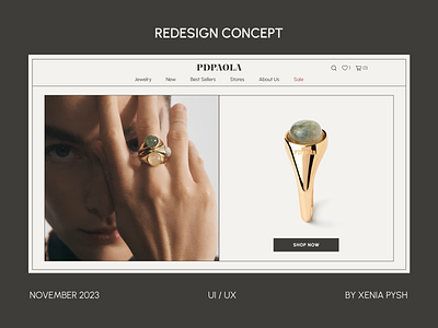 Jewelry E-commerce Redesign ui ux webdesign website