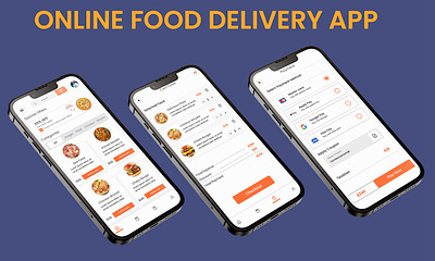 Online Food Delivery App Ui Design android application design app design app design in adobe xd design illustration iphone app design iphone ui ux design login ui ux design logo mobile app ui ux design online delivery app online food delivery app online grocery delivery app online pizza delivery app ui