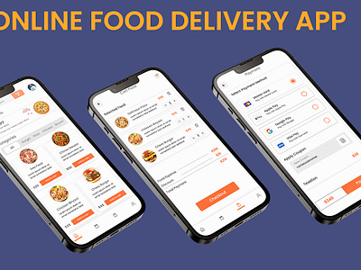 Online Food Delivery App Ui Design android application design app design app design in adobe xd design illustration iphone app design iphone ui ux design login ui ux design logo mobile app ui ux design online delivery app online food delivery app online grocery delivery app online pizza delivery app ui