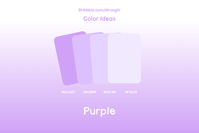 Purple Palette color color code color idea color ideas color palette colour ideas design figma hex idea ideas inspiration light light color mr saghi mrsaghi palette purple ui uiux