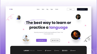 Ektaku: Online Course Landing Page Design - Nevina Infotech branding design e learning graphic design nevina infotech online course landing page page design ui