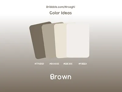 Brown Color Palette | Color Ideas inspiration brown color color idea color ideas color palette colors colour colour palette colours design dribbble figma idea ideas inspiration mr saghi mrsaghi palette ui uiux
