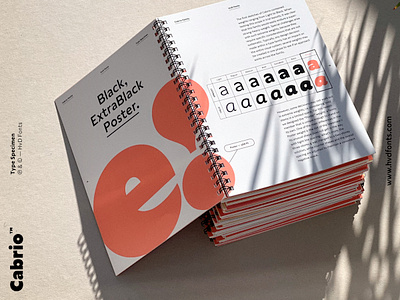 Cabrio — Type Specimen design editorial font fonts graphic design hvd type specimen typedesign typeface typography