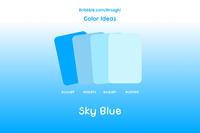 Sky Blue Palette | Colour Ideas blue canada color color idea colour colour idea idea ideas inspiration iran light blue motivation mrsaghi palette sky sky blue trend ui uiux ux