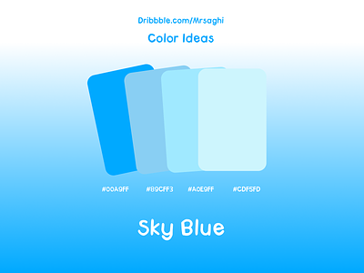 Sky Blue Palette | Colour Ideas blue canada color color idea colour colour idea idea ideas inspiration iran light blue motivation mrsaghi palette sky sky blue trend ui uiux ux