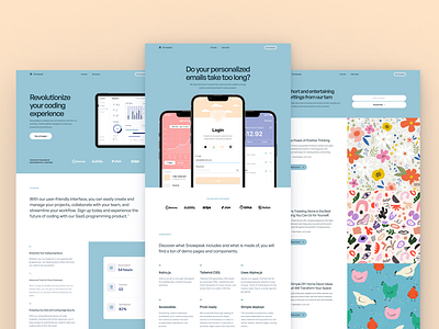 Snow Peak – SaaS multipage theme colorful multipage saas tailwind theme