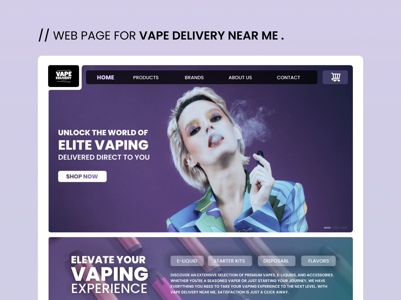 Vape Delivery by thiran uresha on Dribbble