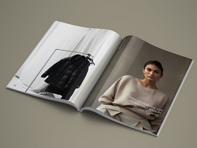 Magazine design | Sustainable Fashion Brand apparel branding branding design design digitalmarketing graphic design illustration logo magazine media press social media ui ux vector