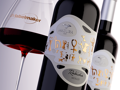 Magura Wine – A Fusion of Modern Elegance and Prehistoric Innova best wine label fused wine label jordan jelev magura cave magura wine magura winery metal wine label strategic branding the labelmaker wine branding wine label design wine label innovation wine label inspiration wine packaging