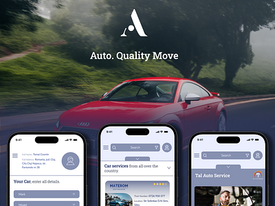 The cover for the project I've been working on app car car mobile car mobile app cars cover design for cars mobile mobile app mobile car app red screen ui uiux uiux design ux