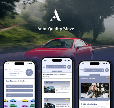 The cover for the project I've been working on app car car mobile car mobile app cars cover design for cars mobile mobile app mobile car app red screen ui uiux uiux design ux