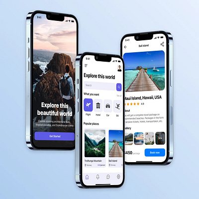 Travel App design mobile app tashkent travel ui ux