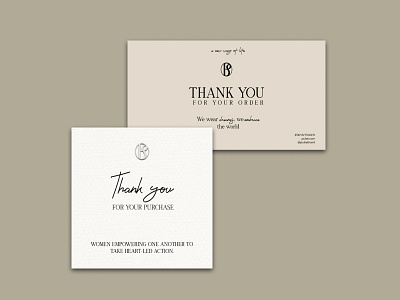 Thank you card design | Sustainable Fashion Brand by Daniela Veríssimo