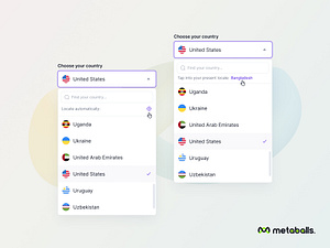 Choose your country UX by Md. Rizwan Siddiquei on Dribbble