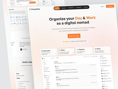 Productivity app | SaaS Website design elementor figma landing page productivity app saas ui ux uxui webdesign webflow website website concept