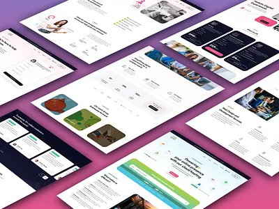 Multi domain website branding consultation hosting landing page services ui website wordpress