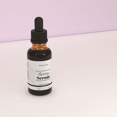 Luxury Serum Bottle Render 3d 3d product visualization blender render