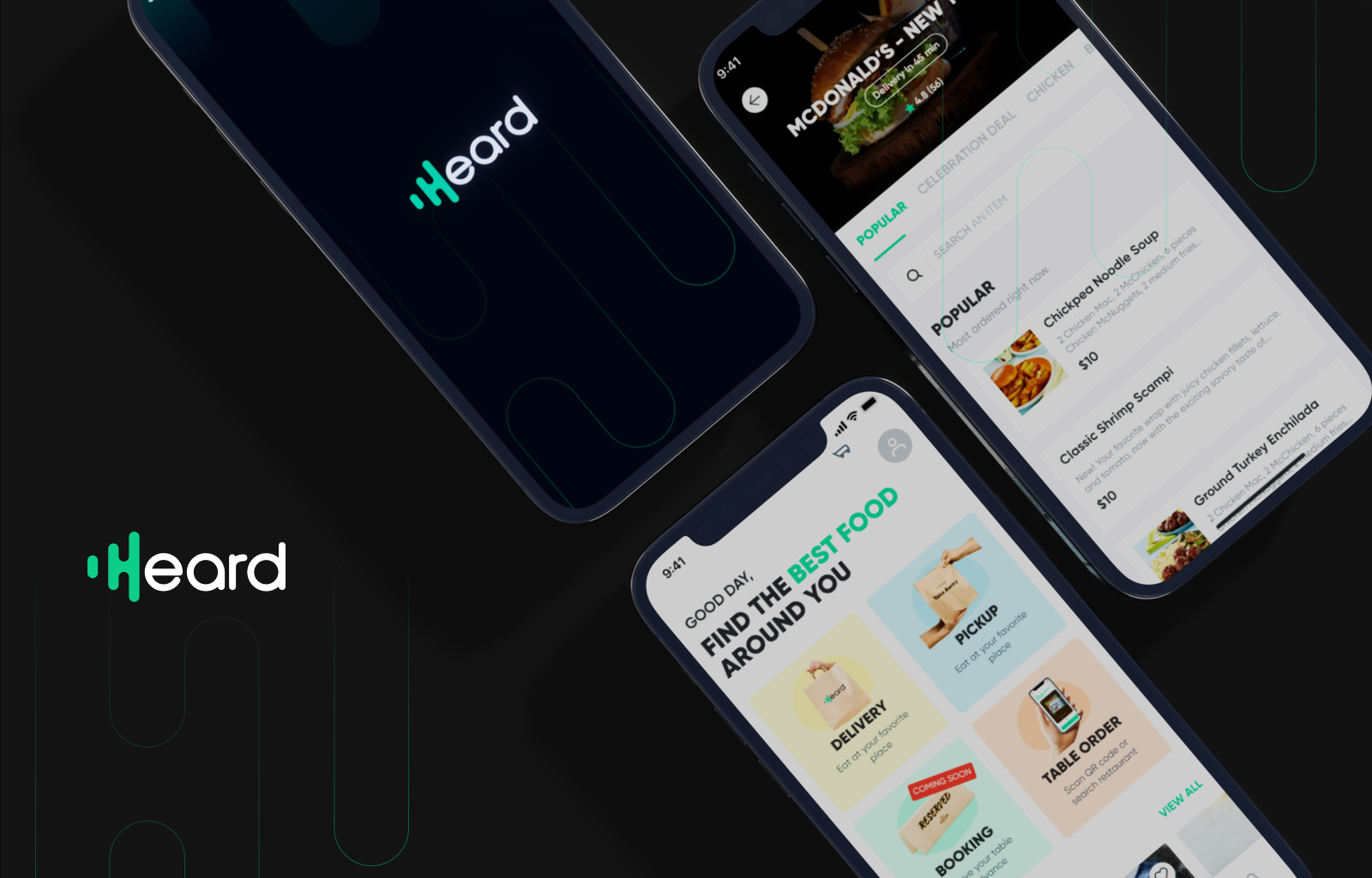 Heard App animation app design dribbble figma pos restaurant app ui