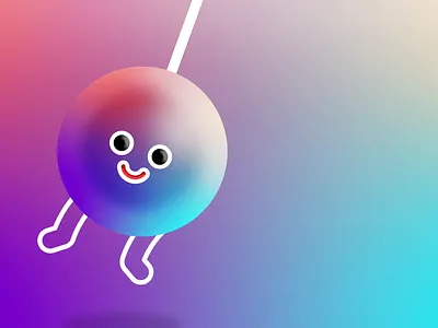 Gradient Ball animation ball ball character cartoon graphic design motion graphics
