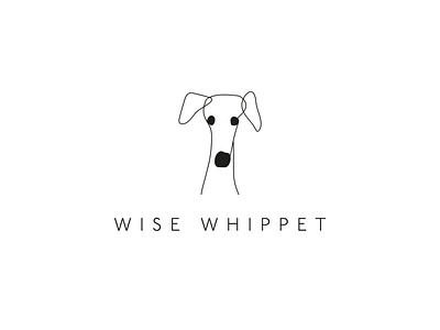 Wise Whippet branding dog identity lithuania logo logo design symbol vilnius whippet