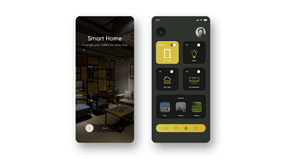 Smart Home App app application design mobile mobileapp mobiledesign ui uxui