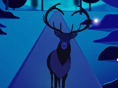 Deer Motion Graphics Animation animation design graphic design illustration illustrator motion graphics